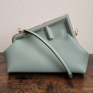 Fendi First Shiny Nappa Small Menta